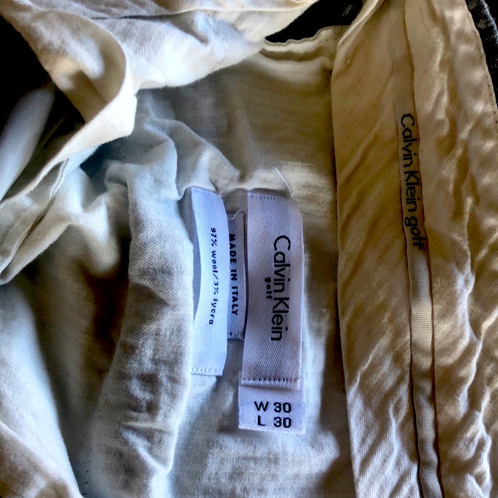 CK GOLF PANTS W30 l30 made in Italy worn twice